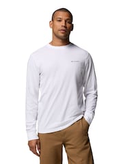 Columbia CSC™ Graphic Long Sleeve White T-Shirt - Imaginea 1 din 5