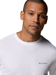 Columbia CSC™ Graphic Long Sleeve White T-Shirt - Imaginea 4 din 5