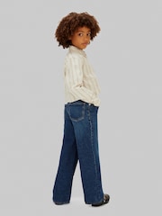 Calvin Klein Blue High Rise Wide Leg Jeans - Image 2 of 5
