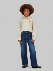 Calvin Klein Blue High Rise Wide Leg Jeans - Image 5 of 5