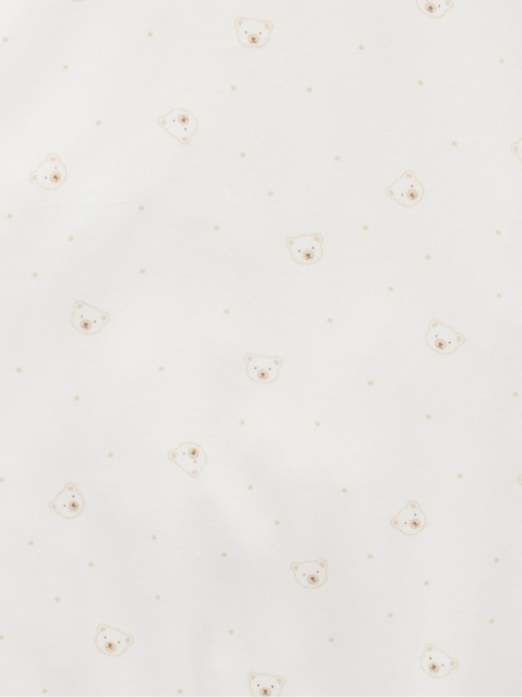 Purebaby Natural Bear Print Sleepsuit - Image 5 of 5