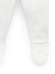 Purebaby White Pointelle Footed Leggings - Image 3 of 4