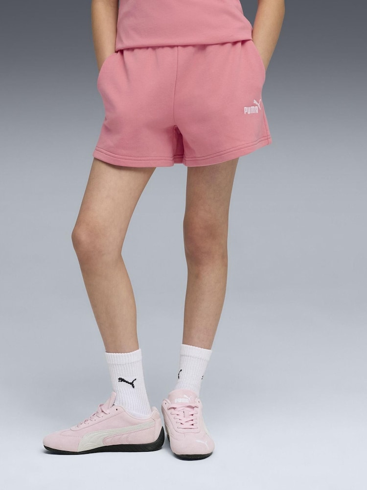 Puma Pink Essentials Small No 1 Logo Shorts - Image 1 of 5