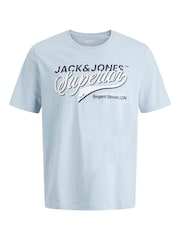 JACK & JONES White Logo Graphic Short Sleeve T-Shirts 5 Pack - Image 3 of 5