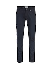 JACK & JONES Blue Glen Slim Fit Chino Trousers - Image 1 of 4