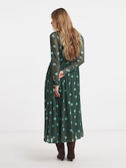 JD Williams Mesh Bel Tikişi ilə Uzun Don - 4şəkildən 2 şəkil