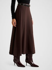 Forever New Brown Celine Belted Midi Skirt - Image 4 of 4