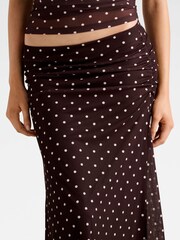 Forever New Brown Mimi Flute Maxi Skirt - Image 4 of 4
