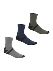 Regatta Grey Outdoor Lifestyle Socks 3 Packs - Image 1 of 1