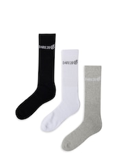 Dare 2b Movement Crew Black Socks 3 Pack - Image 1 of 3