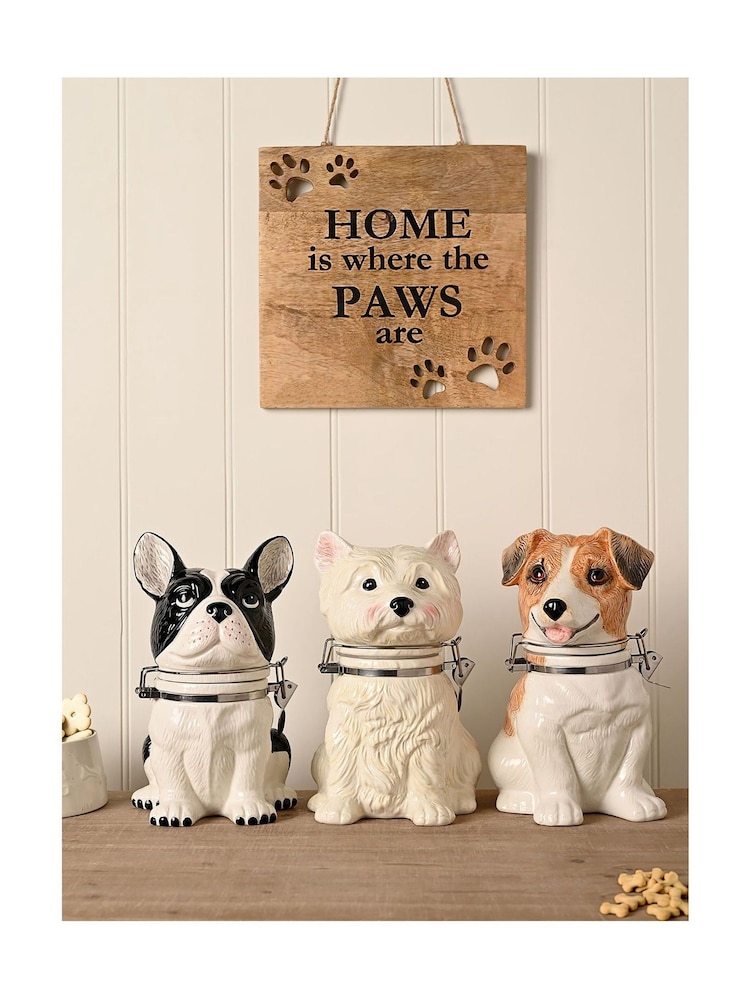 Widdop White West Highland Terrier Biscuit Barrel - Image 2 of 4 Widdop White West Highland Terrier Biscuit Barrel - Image 2 of 4