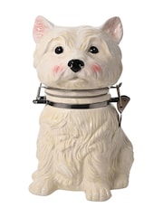 Widdop White West Highland Terrier Biscuit Barrel - Image 3 of 4