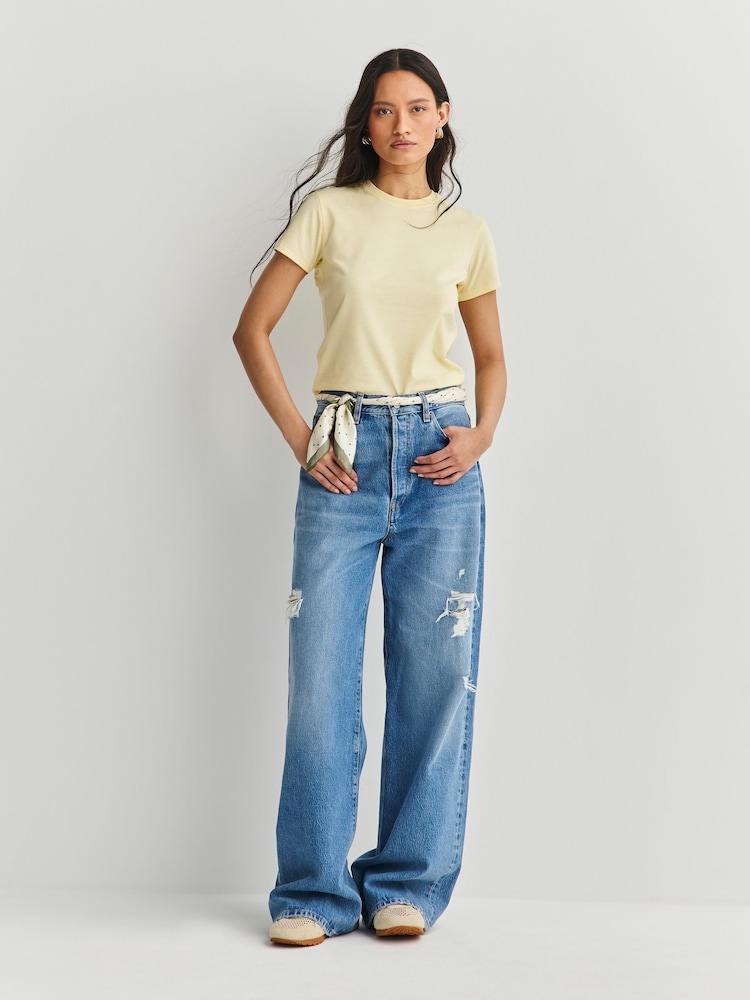 FRAME Sundrop The Loose Relaxed Wide Leg Jeans - Image 1 of 6 FRAME Sundrop The Loose Relaxed Wide Leg Jeans - Image 1 of 6