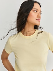FRAME Yellow The Vintage Baby T-Shirt - Image 5 of 5