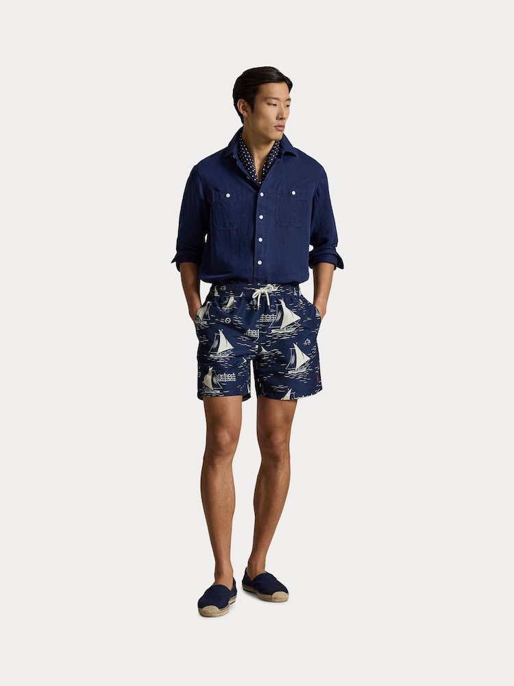 Polo Ralph Lauren Blue Sailboats Swim Shorts - Image 5 of 5 Polo Ralph Lauren Blue Sailboats Swim Shorts - Image 5 of 5