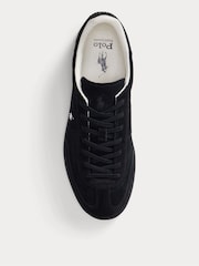 Polo Ralph Lauren Black Bedford Leather Suede Trainers - Image 4 of 4