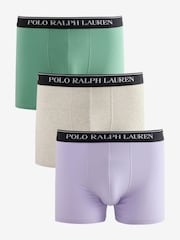 Polo Ralph Lauren Green Classic Boxers 3 Pack - Image 1 of 4