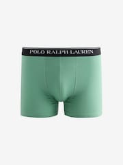 Polo Ralph Lauren Green Classic Boxers 3 Pack - Image 3 of 4