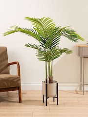 Scottish Everlastings Ltd Green Artificial Palm Tree in Pot - Image 1 of 3