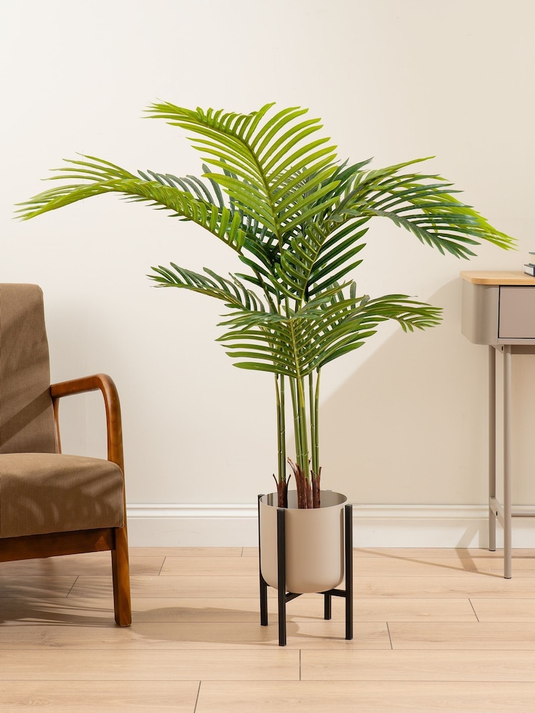 Scottish Everlastings Ltd Green Artificial Palm Tree in Pot - Image 1 of 3