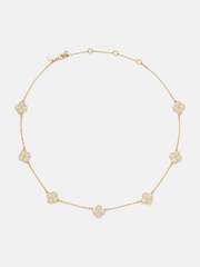 Kate Spade Gold Tone Pave Scatter Necklace - Image 1 of 3