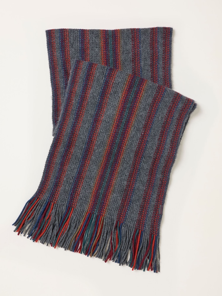 FatFace Multi Vertical Stripe Scarf - Image 3 of 3