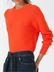 French Connection Orange Lily Mozart Long Sleeve Knit Jumper - Image 3 of 5