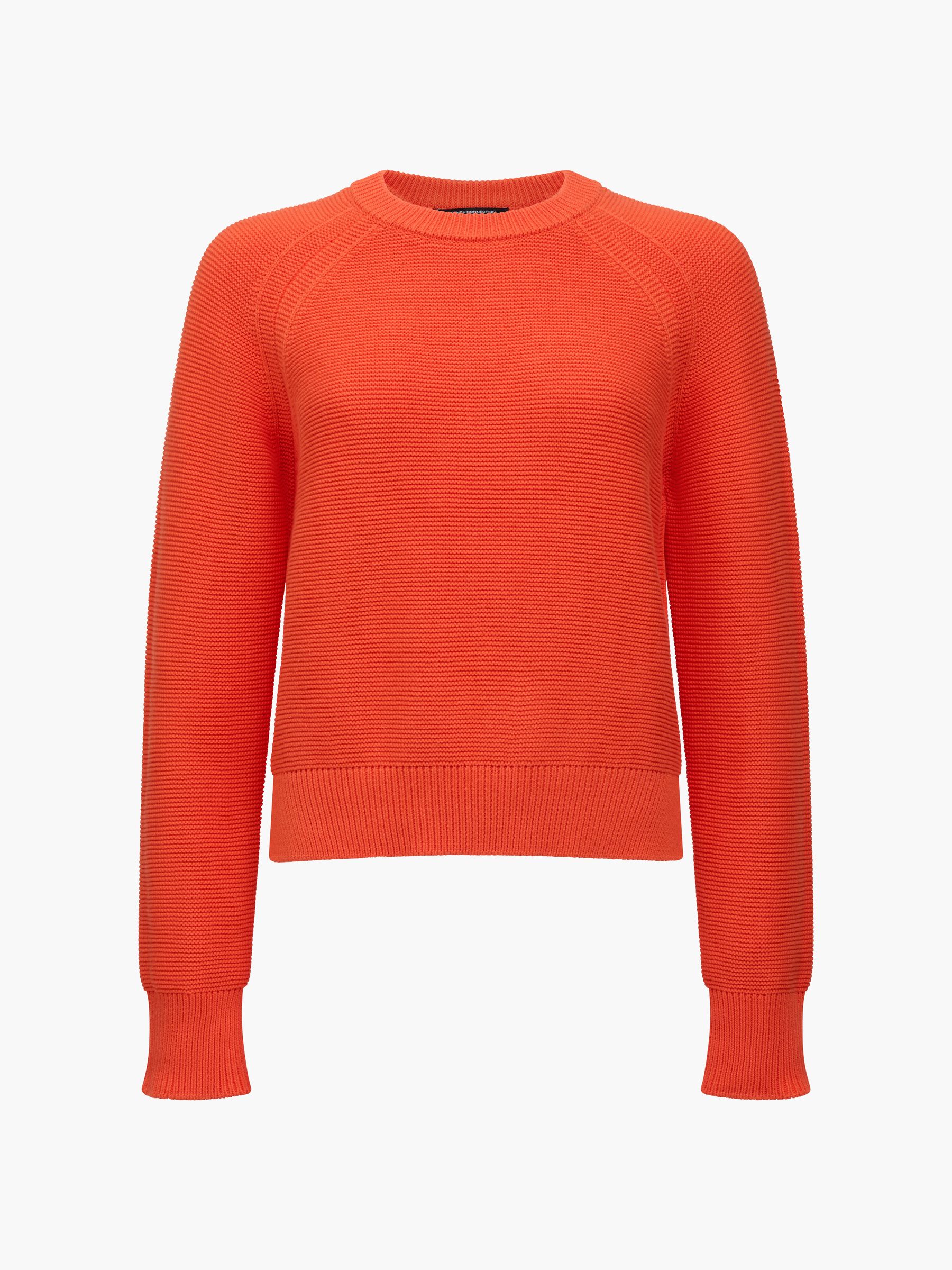 Buy French Connection Orange Lily Mozart Long Sleeve Jumper from