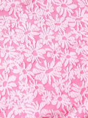 Monsoon Pink Floral Jacquard Asymmetrical Swimsuit - Image 3 of 3