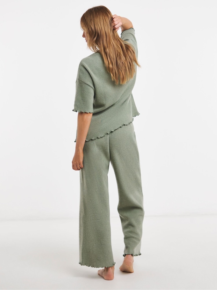 Simply Be Green Waffle Lounge Set - Image 2 of 4