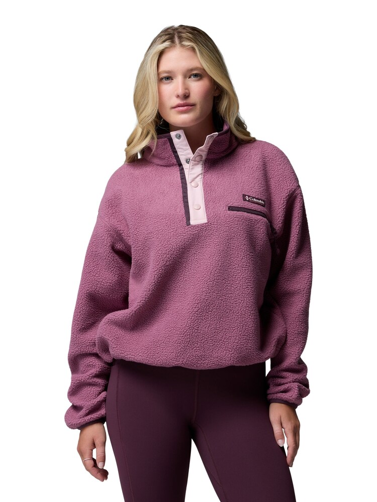 Columbia Purple Helvetia II Cropped Half Snap Fleece - Image 1 of 5