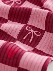 Berry Bow Two Way Zip Baby Sleepsuits 4 Pack (0mths-3yrs) - Image 11 of 13