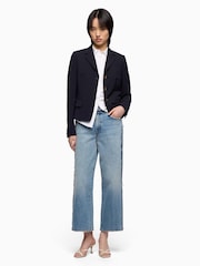 7 For All Mankind Saphire Dust Stovepipe Straight Saphire Dust Ankle Jeans - Image 5 of 6