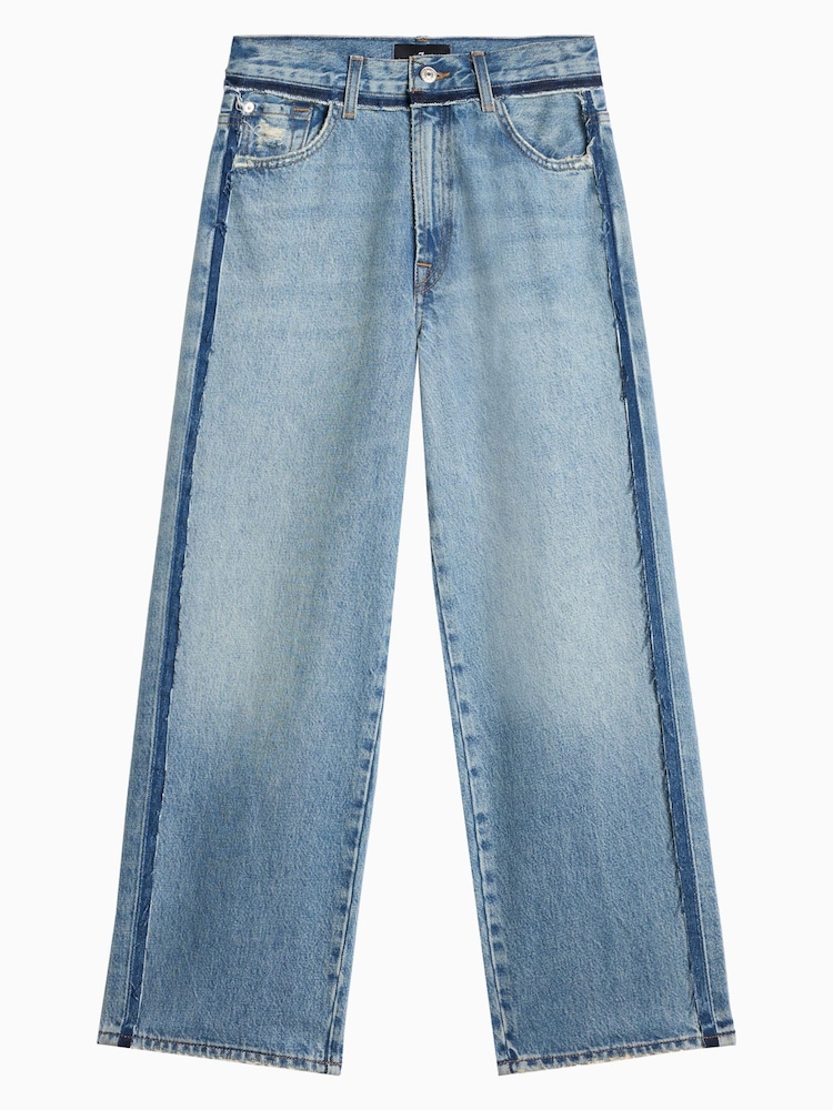 7 For All Mankind Saphire Dust Stovepipe Straight Saphire Dust Ankle Jeans - Image 6 of 6