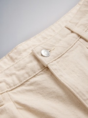 The Set 2 Pack Denim Shorts Cream/Chocolate Brown - Image 4 of 5