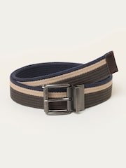 FatFace Navy Reversible Webbing Belt - Image 1 of 3