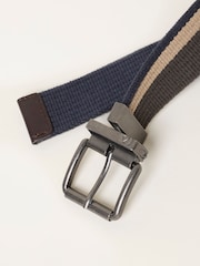 FatFace Navy Reversible Webbing Belt - Image 2 of 3