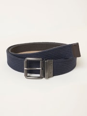 FatFace Navy Reversible Webbing Belt - Image 3 of 3