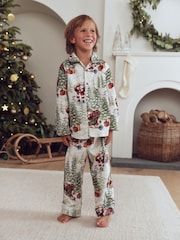 Winter Santa Scene Matching Family Christmas Pyjamas (9mths-16yrs) - Image 2 of 5