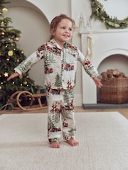 Winter Santa Scene Matching Family Christmas Pyjamas (9mths-16yrs) - Image 4 of 5