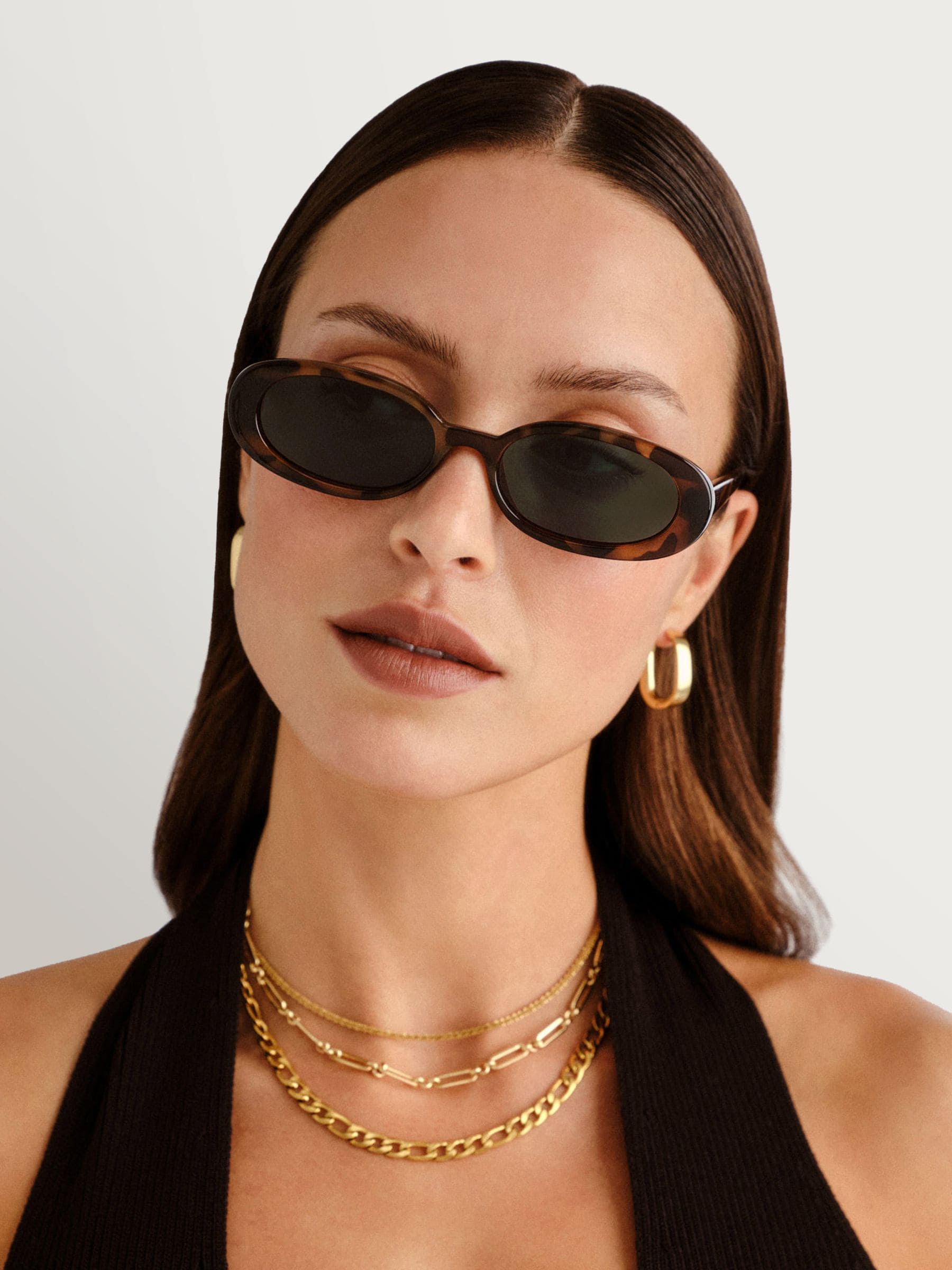 エルッペ Buy Коричневий/Зелений - Le Specs Outta Love Sunglasses з сайту