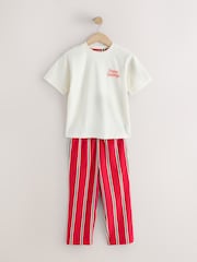 Red/Ecru Christmas Matching Family Pyjamas (9mths-16yrs) - Image 1 of 4