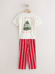 Red/Ecru Christmas Matching Family Pyjamas (9mths-16yrs) - Image 2 of 4