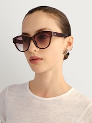 Le Specs Brown Majestic Sunglasses - Image 1 of 4