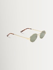 Le Specs Gold/Green Poseidon Deux Sunglasses - Image 4 of 5