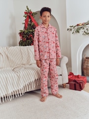 Red/White Check Snoopy Family Matching Pyjamas Set (9mths-16yrs) - Image 3 of 6