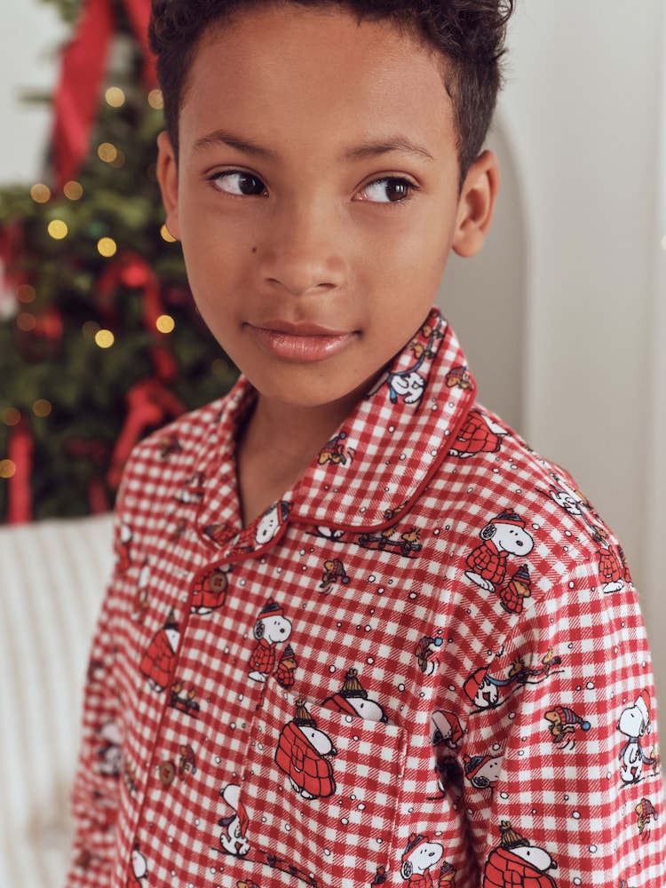 Red/White Check Snoopy Family Matching Pyjamas Set (9mths-16yrs) - Image 6 of 6 Red/White Check Snoopy Family Matching Pyjamas Set (9mths-16yrs) - Image 6 of 6