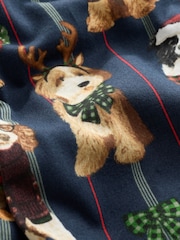 Navy Festive Dogs Matching Family Christmas Pyjamas (9mths-16yrs) - Image 3 of 4