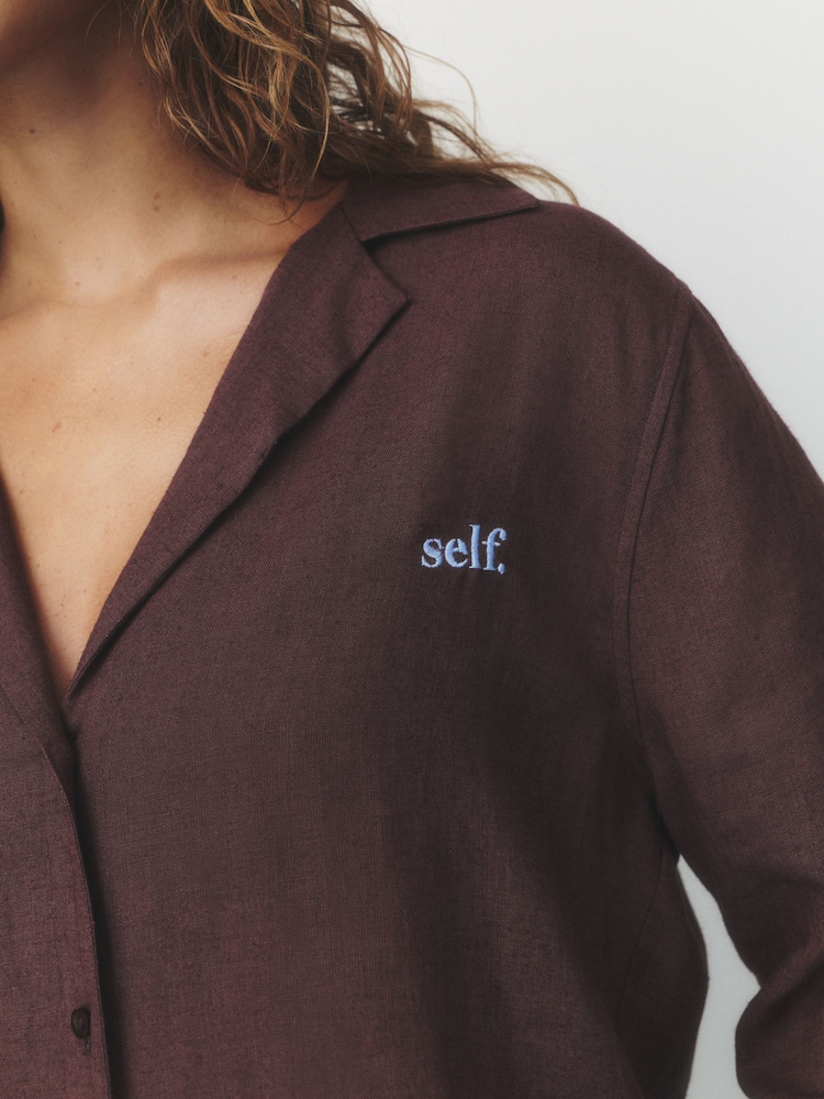 self. Beach Shirt With Linen - Imagen 7 de 7 self. Beach Shirt With Linen - Imagen 7 de 7
