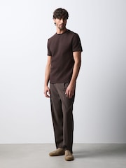 Brown Chocolate Slim Fit Motionflex Soft Heavyweight T-Shirt - Image 2 of 7